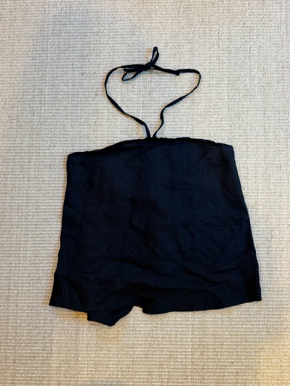 Linen Wrap Back Top - Picture 2 of 4